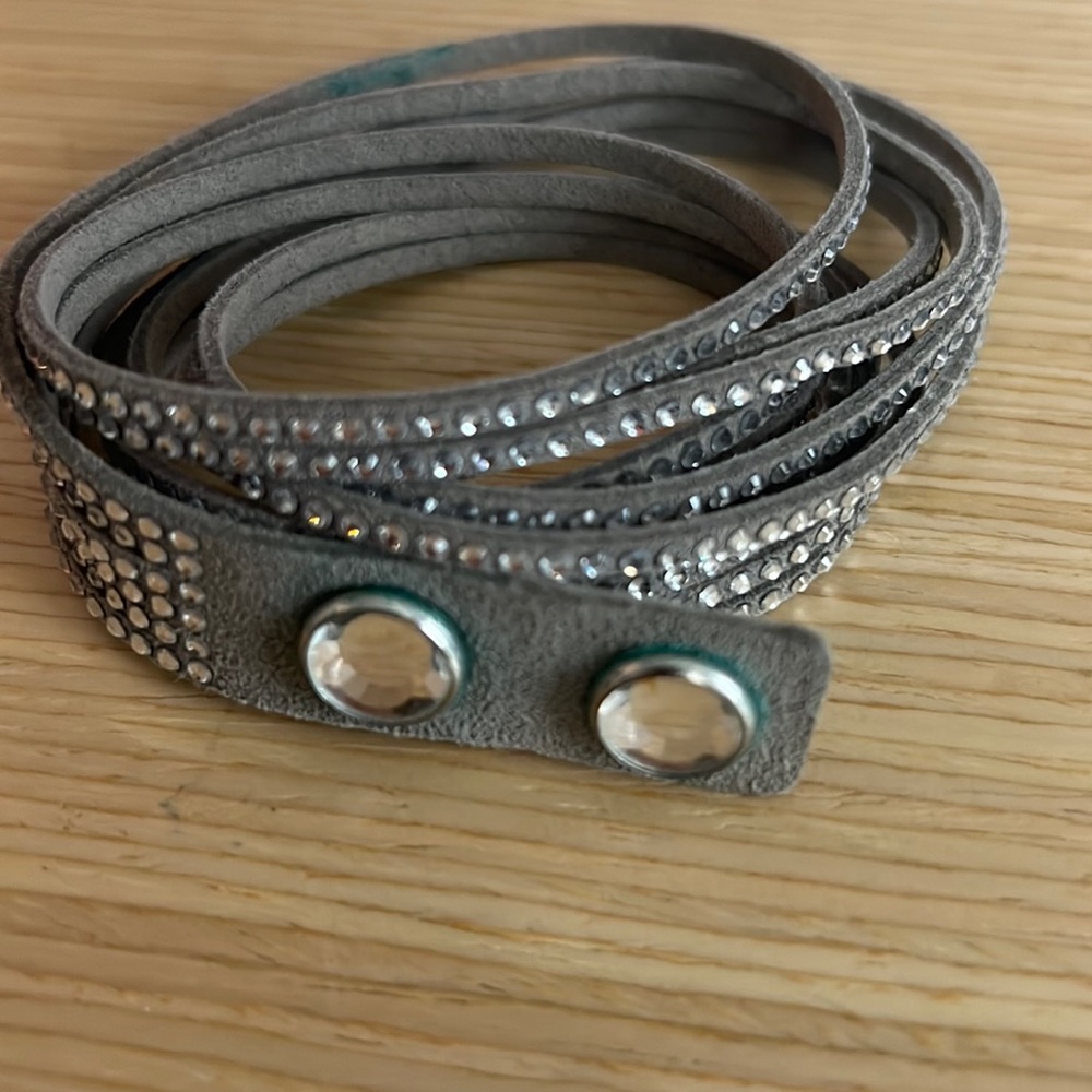 Swarovski double chain bracelet